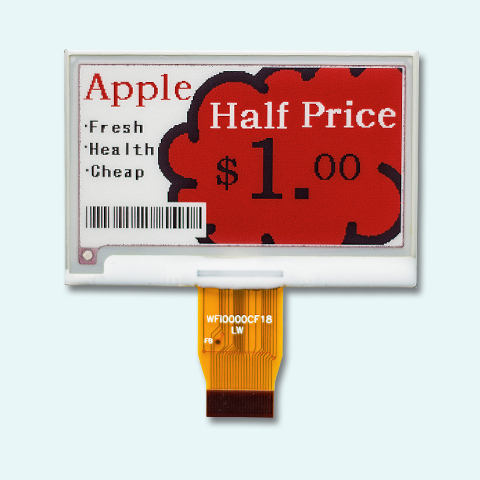 2.7寸三色顯示屏（黑白紅）